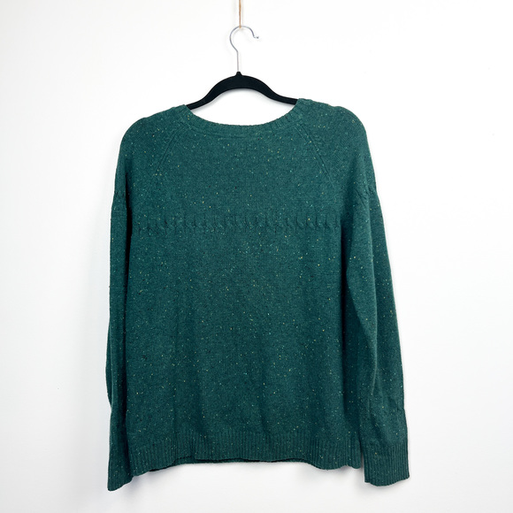 Windriver Long Sleeve Green Speckled Knit Sweater - Picture 8 of 8